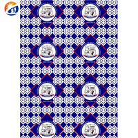 Desain Kustom Seragam Sekolah Ghana Kain Organza Polos Tenun Berlapis Cetak Batik Berat Sedang Tahan Gesekan dengan Logo