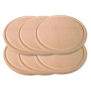 Ensemble de sous-verres en bambou chaud sous-verres décoratifs écologiques de tasse de petit déjeuner avec support de rangement - Product Image 1