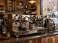 Machine à café professionnelle italienne semi-automatique à deux groupes pour barista
