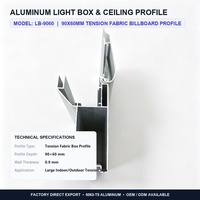 Cadre en aluminium haute résistance pour boîtier de boîte à lumière à film souple et affichage rétroéclairé