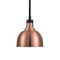 Lampe télescopique commerciale en cuivre à infrarouge isolée, à tête unique, réglable, suspendue, pour réchauffer les aliments, idéale pour les buffets et les barbecues