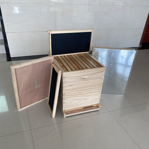 New Beekeeping Pine Wood Assembled With <b>Plastic</b> Foundation <b>Sheet</b> Beehive Frame - Product Image 5
