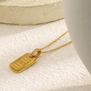 Collar con Colgante de Número de Ángel 11:11 de Dreamshow 2026, Regalo para el Día de San Valentín, Chapado en Oro de 18k, Acero Inoxidable, Joyería de Moda - Product Image 4