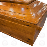 Ataúdes Funerarios de Madera Maciza Biodegradable de Diseño Europeo de Lujo, con Color Personalizable y 1 Año de Garantía