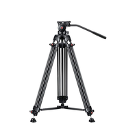 Trépied de caméra vidéo professionnelle en alliage d'aluminium, charge utile 8kg, 1.65m, Kit pour Shooting en Studio photo