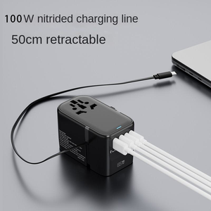 Vente chaude International Universel Multifonctionnel Voyage Chargeur Électrique Adaptateur 100W Puissance De Sortie 15W Type-C Port pour Voyage - Product Image 4