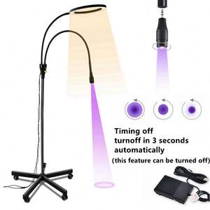 Lámpara Elanby 2 en 1 para Técnicos de Pestañas, Anillo UV de 10 Pulgadas, 18W/5W, 12V, 395-400nm, Temperatura de Color Ajustable 3000-6000K, para Extensión de Pestañas, Luz de Belleza - Product Image 4