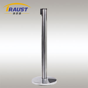 All'ingrosso barriera al traffico dell'hotel in 2 pezzi, in velluto nero nero, corda intrecciata, in cemento rosa, montante per il controllo della folla - Product Image 2