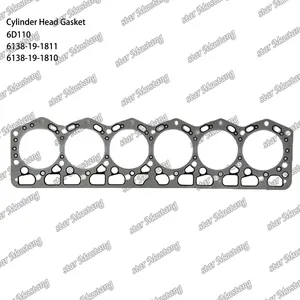 6D110 Cylinder Head Gasket 6138-19-1811 6138-19-1810 Suitable For Komatsu Engine Parts