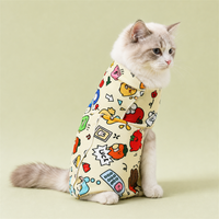 Sac de contention pour toilettage de chat, auto-adhésif, multifonctionnel, en tissu polyester doux, motif dessin animé, 35-70 cm, anti-griffures pour coupe des ongles