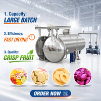 Liofilisateur industriel CE 500/1000/2000 kg pour légumes, fruits de mer et aliments
