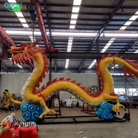 Parc d'attractions Gecai animatronic dragons chinois modèle usine