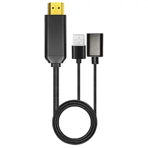 Tipe C ke HDTV kabel resolusi 4k dengan USB 3.0 Charge Plug And Play untuk Macbook Laptop telepon Macbook Switch dll ke Monitor TV