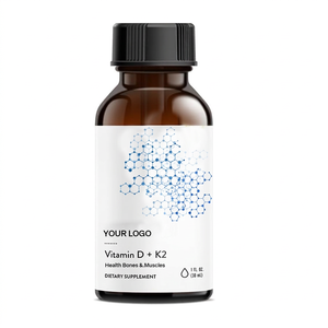 Gouttes liquides de vitamine D3 K2 30 ml, soutien immunitaire, absorption du calcium, complément alimentaire pour adultes - Product Image 1