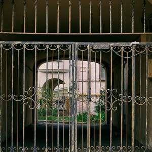 <span class=keywords><strong>Porte</strong></span> française en <span class=keywords><strong>fer</strong></span> <span class=keywords><strong>forgé</strong></span> Prima avec poignées courbes et panneaux en verre transparent pour l'intérieur et l'extérieur - Product Image 5