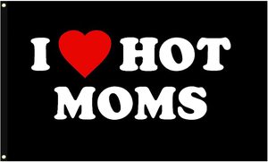 Bandiere di Alta Qualità 3x5ft per Interni ed Esterni 'I Love Mom' e 'Hot Mom' con Logo Personalizzato per Assicurazioni Auto, Istruzione - Product Image 4