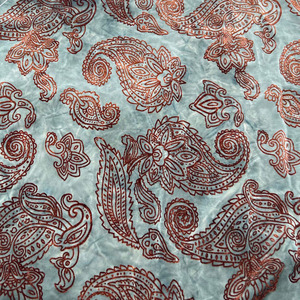 Chất Lượng Cao Tie Nhuộm Hạt Điều Mô Hình Đổ Xô Vải Nhung Căng Dệt Kim In Ấn Vải Cho Hàng May Mặc - Product Image 1