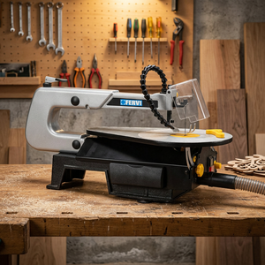Sierra Vibratoria para Madera FERVI de Velocidad Variable, 230V, 0.12kW, con Hoja de 125mm y Lame Ajustable - Product Image 2