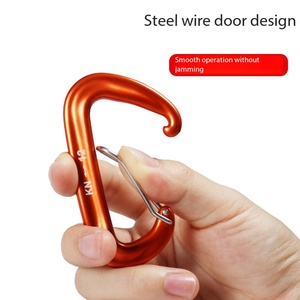 Mosquetón <span class=keywords><strong>de</strong></span> Aluminio <span class=keywords><strong>de</strong></span> 12KN para Exteriores, con Cierre <span class=keywords><strong>de</strong></span> Rosca, Hebilla para Mochila Tipo D, Gancho <span class=keywords><strong>de</strong></span> Seguridad para <span class=keywords><strong>Escalada</strong></span>, Candado Colgante <span class=keywords><strong>de</strong></span> 10L - Product Image 3