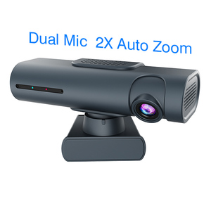 Cámara web PTZ 2K con control por gestos, cámara pequeña con seguimiento automático 2X para transmisión en vivo vertical, cubierta de lente deslizante para Zoom MT7050 2K - Product Image 6