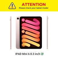 HGD étui pour tablette pour iPad Mini 6 2021 8.3 avec porte-stylo 8.3 pouces coque EVA coque souple pour ipad Mini 7 2024 A17 Pro