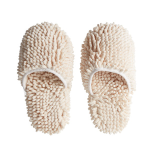 Home Cleaning Slippers Chenille <b>Soft</b> Closed Toe Floor Dust Cleaner Slip-On <b>Shoes</b> - Product Image 2