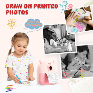 ของขวัญคริสต์มาสสำหรับเด็ก กล้องดิจิตอลคุณภาพสูง น่ารัก พิมพ์ภาพได้ทันที เซ็นเซอร์ภาพ CMOS ฟังก์ชั่นกรองภาพ หน้าจอ 1.44 นิ้ว แบตเตอรี่ 1200mAh - Product Image 4