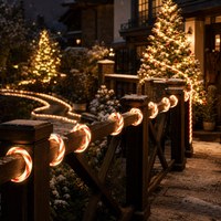 Guirlandes lumineuses en forme de canne à sucre, 10M, 200 LED, étanches IP67, 8 modes, guirlandes lumineuses en spirale rayées pour l'extérieur, jardin, patio