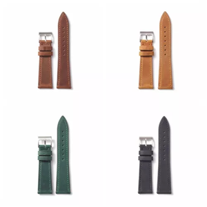 <span class=keywords><strong>Cinturino</strong></span> di Lusso in Vera Pelle 18-24mm <span class=keywords><strong>Vintage</strong></span> in Pelle Crazy Horse per Uomo e Donna a Sgancio Rapido - Product Image 2
