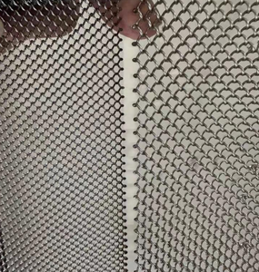 Custom 304/316 Stainless Steel Metal Mesh Water Curtain | Indoor Artistic Flowing <strong>Waterfall</strong> For Hotel Lobby Decoration - Product Image 2