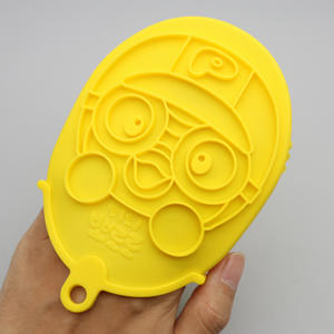 Brosse de bain pour le corps ultra douce avec silicone de qualité alimentaire pour bébé Berceau Cap Face Silicon Skin Scalp Smoother Shampooing Scrubber Glove - Product Image 3