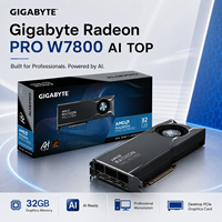 Carte graphique GIGABYTE Radeon PRO W7800 AI TOP 32 Go GDDR6 pour station de travail IA et jeux vidéo, 512 bits, 4xDP DisplayPort pour PC