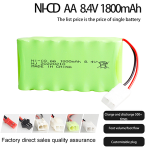 Paquete <span class=keywords><strong>de</strong></span> célula recargable <span class=keywords><strong>de</strong></span> níquel-<span class=keywords><strong>cadmio</strong></span> AA5, 8,4 V, 1800mAh, juguetes <span class=keywords><strong>de</strong></span> estacionamiento <span class=keywords><strong>para</strong></span> vehículos, camiones, batería <span class=keywords><strong>de</strong></span> OVNI - Product Image 2