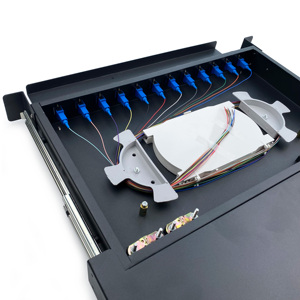 Sợi quang thiết bị đầu cuối hộp 12 lõi 24 lõi 48 lõi <span class=keywords><strong>ODF</strong></span> vá Bảng điều chỉnh distribuidor interno optico DIO 24FO completo SC APC UPC - Product Image 5