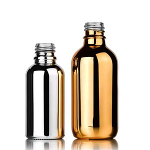 5ml 10ml 15ml <b>30ml</b> 50ml 60ml Sliver Gold Plating Glass Dropper <b>Bottle</b> with Basket Cap Screen Printing for Essential Oil Serum - Product Image 4