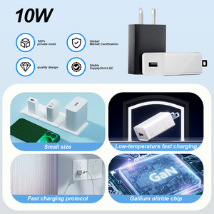 Petit chargeur mural USB 5V 2A pour smartphones Android et montres connectées, puissance de sortie 10W avec protection OTP - Product Image 3