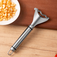 RVS maïsstripper, maïsontkorner, maïsafsnijder, zoete maïs cutter, BBQ salade voorbereidingskeukenhulp, groothandel