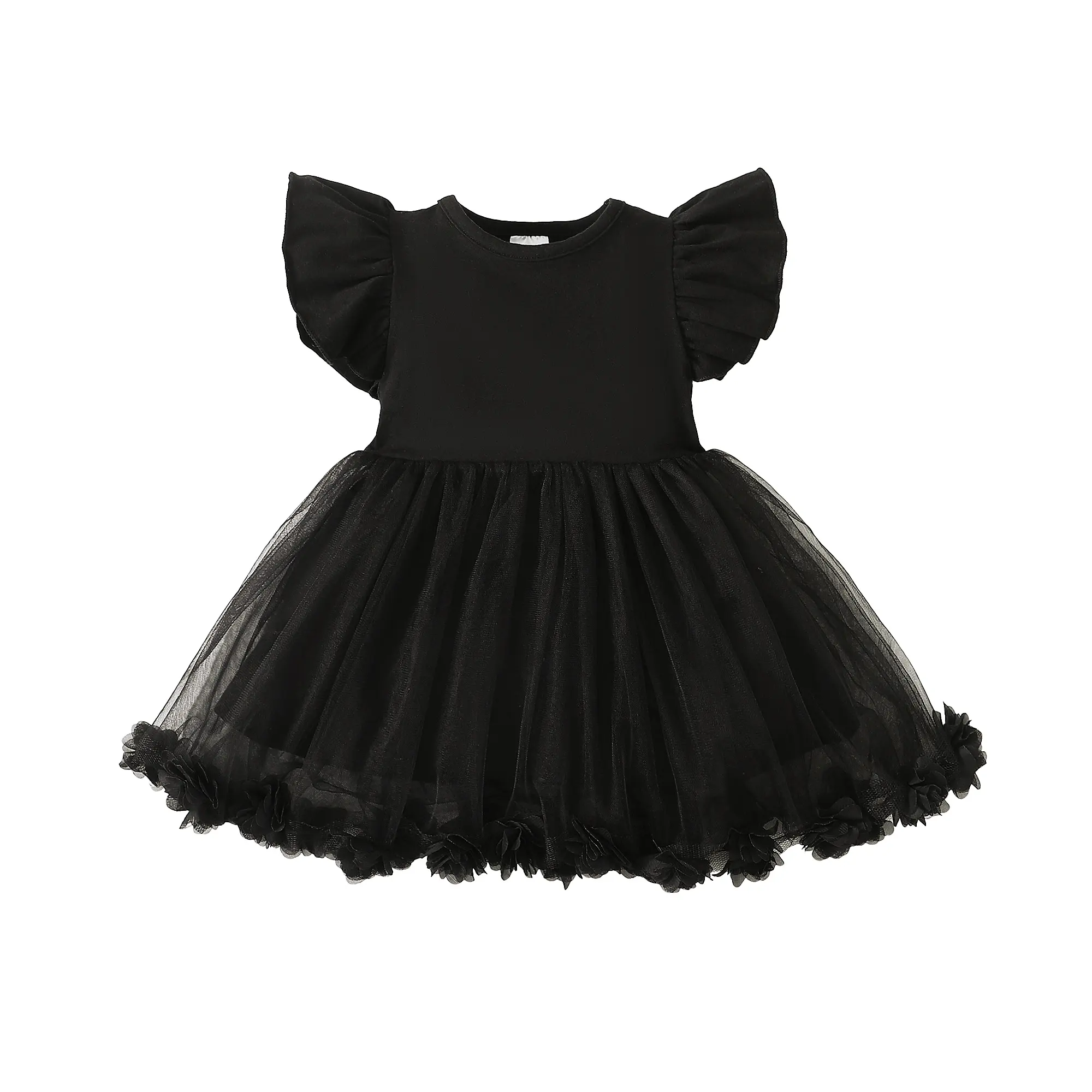 Robe de fête d'été pour bébé Robe maxi pour bébé fille Robes de princesse de luxe pour tout-petits filles