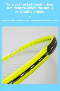 Racchetta da <span class=keywords><strong>Tennis</strong></span> con Telaio in Lega di Alluminio, Costruzione Integrata in Carbonio Composito per Uomini e Donne, Allenamento e Competizione per Principianti - Product Image 4