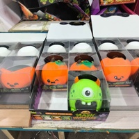 Jouet anti-stress Monster Squeeze pour Halloween et Noël, en forme de fantôme et de citrouille, pour enfants, livré avec boîte de présentation