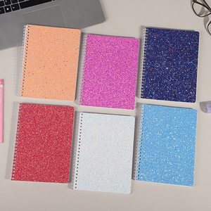 Quaderno a Spirale A5 con Copertina Glitterata Color Macaron, Pagine a Righe con Paillettes Lucide e Polvere Scintillante <span class=keywords><strong>per</strong></span> Studenti - Product Image 2