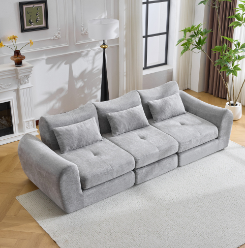 Gris + Mousse + 3 Places + Mousse