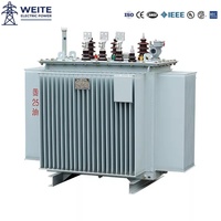 Transformador Sumergido en Aceite de 11kV, 1600kVA, Trifásico, Bobinado de Cobre, 400V, Certificado CE, 250kVA, Distribución de Energía Industrial Personalizada
