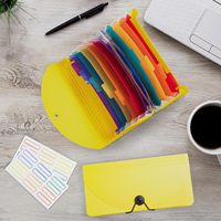 Organiseur de dossiers accordéon A6, dossier extensible, logo personnalisé, vente en gros, porte-documents, grande capacité, fournitures de bureau directes d'usine