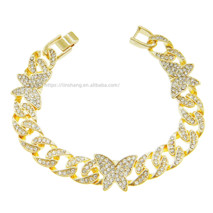 Cuban Chain <b>Bracelet</b> <b>Bracelet</b>, Hip Hop Hiphop Cool Hipster Light Luxury Jewelry Tanjing - Product Image 1