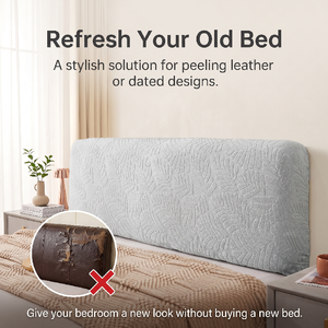 Copritestata <span class=keywords><strong>Universale</strong></span> Elastico in Maglia Jacquard Multimisura, Copertura Antipolvere, Rinnovamento e Restauro <span class=keywords><strong>Testata</strong></span> <span class=keywords><strong>Letto</strong></span> - Product Image 2