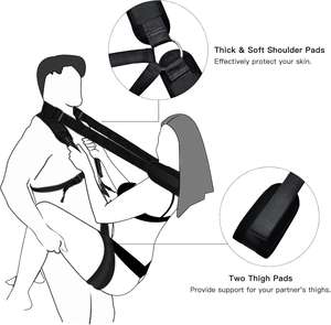 Oferta Especial: Kit de Correas Ajustables para Adultos, Columpio de Múltiples Posiciones, Arnés de Suspensión para el Cuello, Equipo de Bondage Sexy para Adultos - Product Image 3