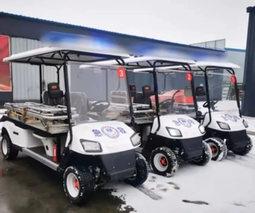 Çin sıcak satış veya elektrik powered 2 koltuklu ambulans Golf arabaları