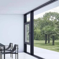 Ventanas Corredizas de Aluminio Prefabricadas Modernas VOBO, Personalizadas, con Doble Acristalamiento, Calificadas por Energy Star, Diseño Resistente al Viento