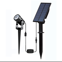 Projecteur solaire à batterie de bonne qualité, résistant à l'eau IP65, avec capteur de lumière, certifié FCC CE ROHS, lumière solaire de jardin LED